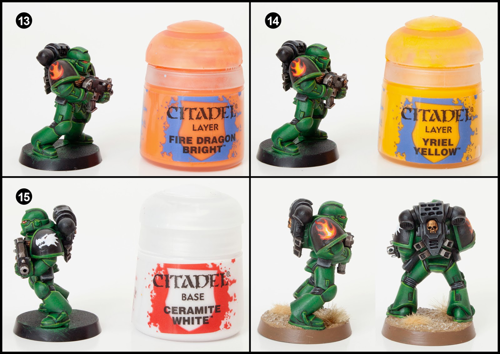 Tutorial: How to Paint Salamanders Space Marines - Tale of Painters